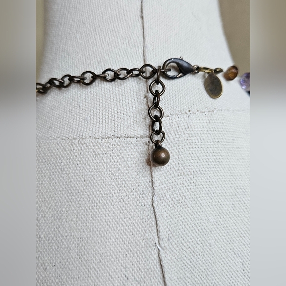 Beaded Pendant Jeweled Adjustable Necklace - Picture 6 of 6